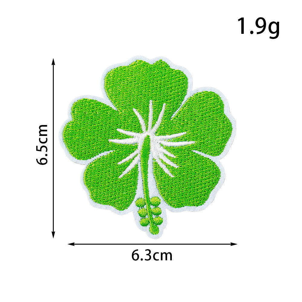 Wholesale Leaf embroidered patch pattern cloth patch
